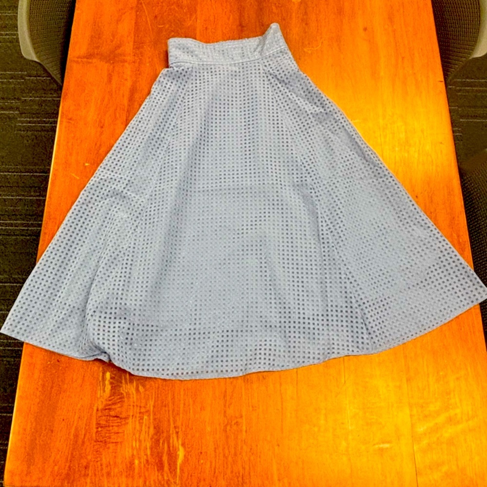 Earth music ecology blue Midi A-Line Skirt japanese m us small